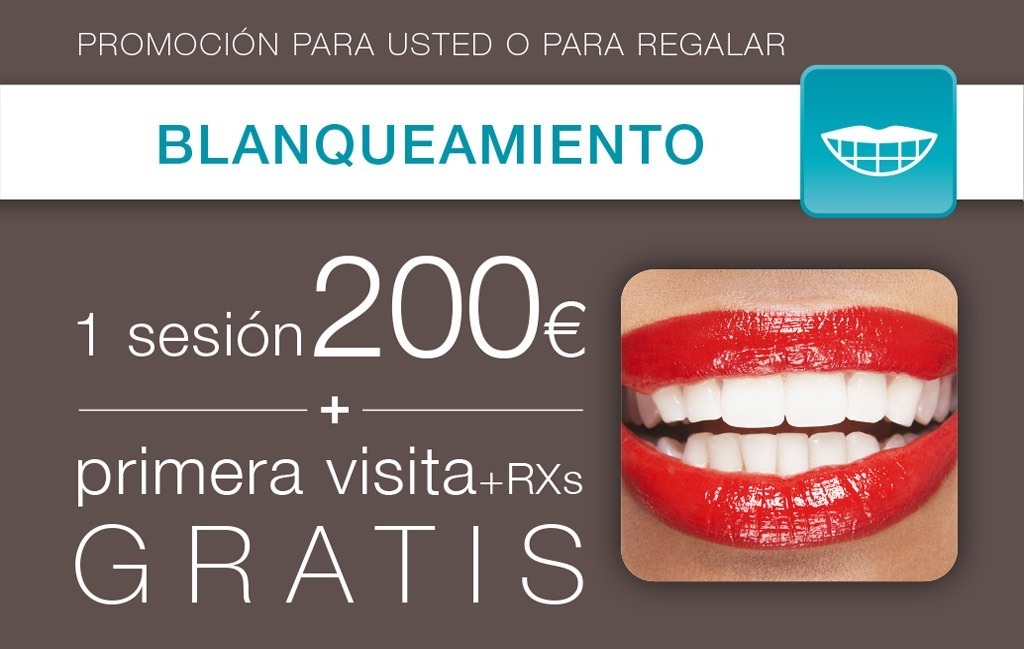 promoción blanqueamiento dental